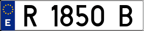 Trailer License Plate